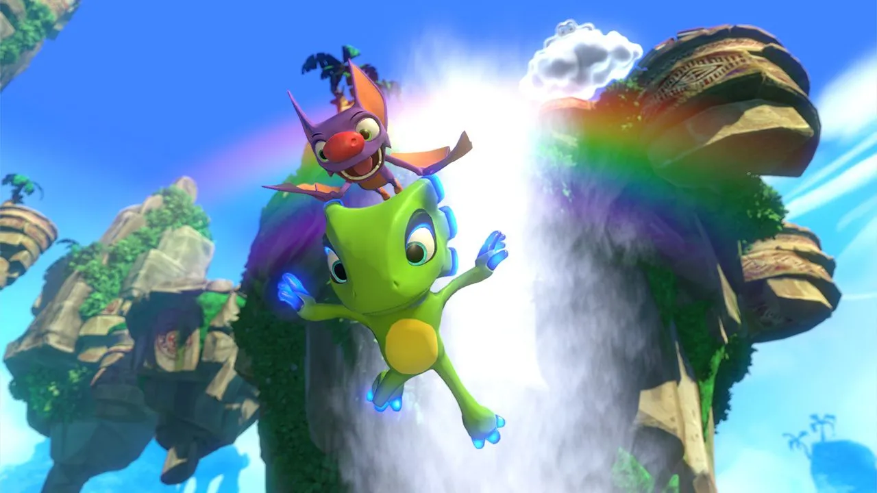 Yooka và Laylee trong góc nhìn platformer 3D hoài cổ